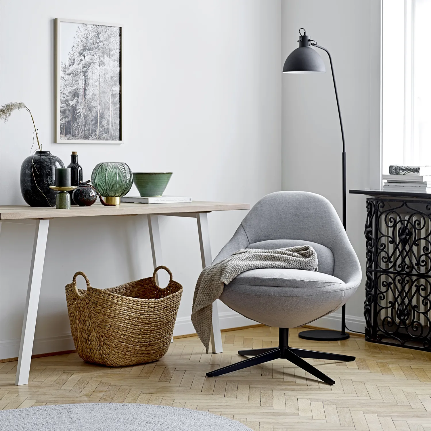 Bloomingville Korb 2er Pack Wasserhyazinthe 6 Bloomingville Korb 2er Pack Wasserhyazinthe – Bild 4