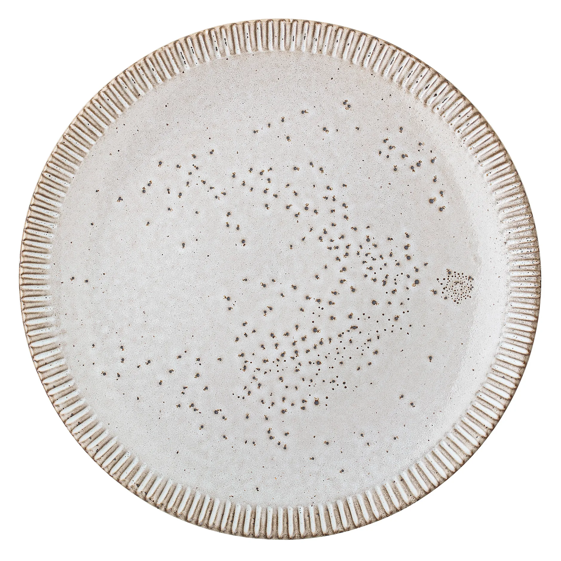 Bloomingville Thea Teller Steingut Grau 3 Bloomingville Thea Teller Steingut Grau