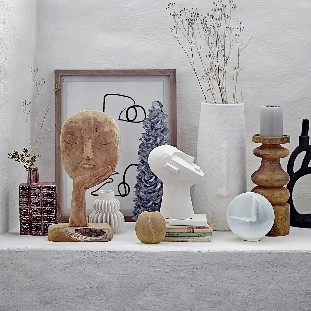 Bloomingville Holzfigur 35cm 4 Bloomingville Holzfigur 35cm – Bild 2