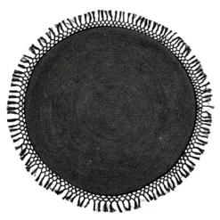 Bloomingville Jute Teppich Mit Franzen Ø122cm