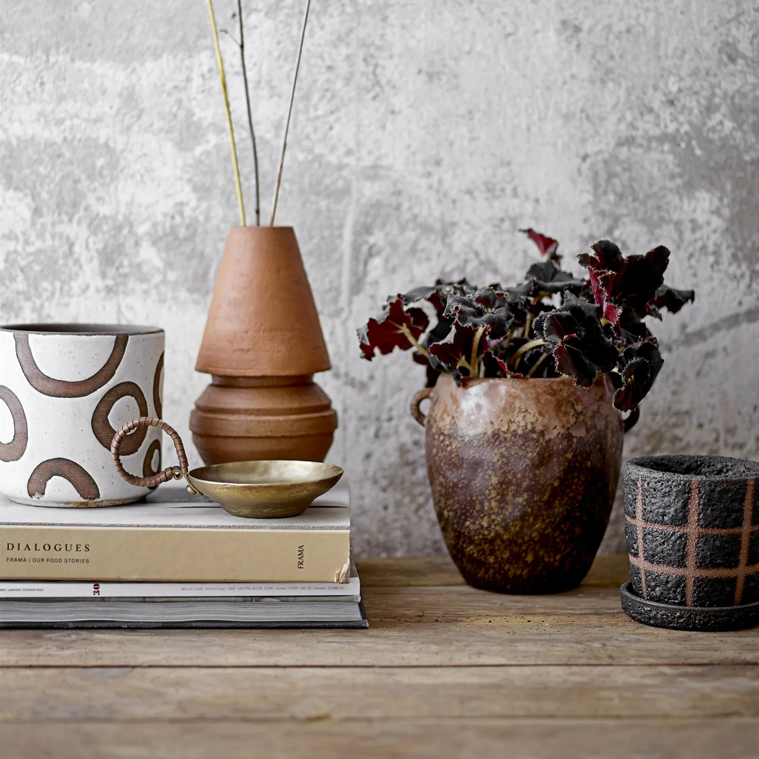 Bloomingville Nenne Blumentopf Mit Henkel Ø16cm 4 Bloomingville Nenne Blumentopf Mit Henkel Ø16cm – Bild 2